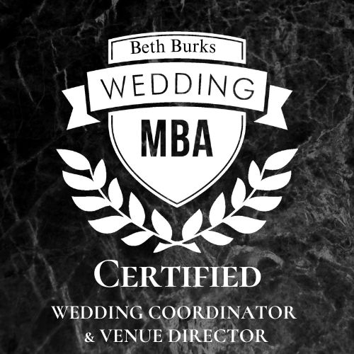 Beth Burks Wedding MBA certification